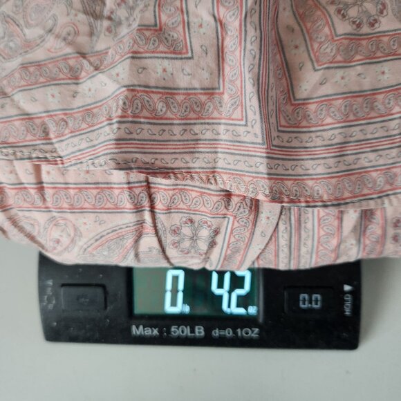 Universal Thread Pink Paisley Print Ruffle Mini Skirt M Elastic Waist Lightweigh - Picture 7 of 7